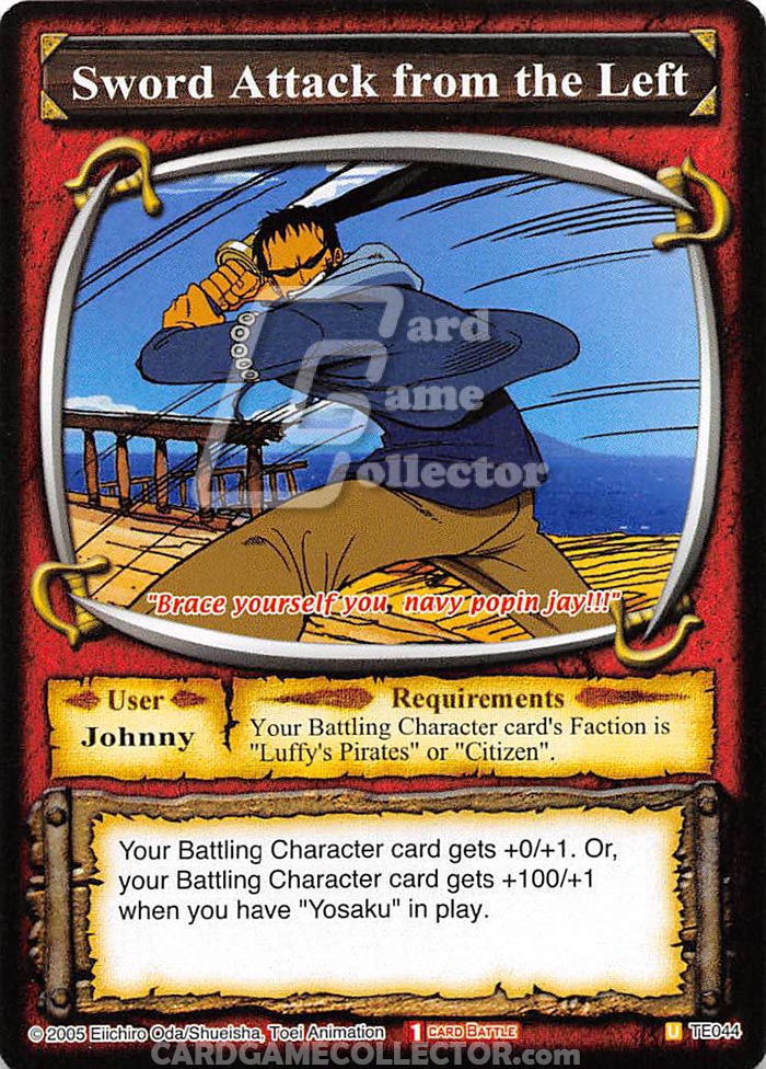 One Piece CCG (2005): Sword Attack from the Left