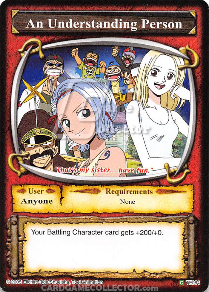 One Piece CCG (2005): An Understanding Person