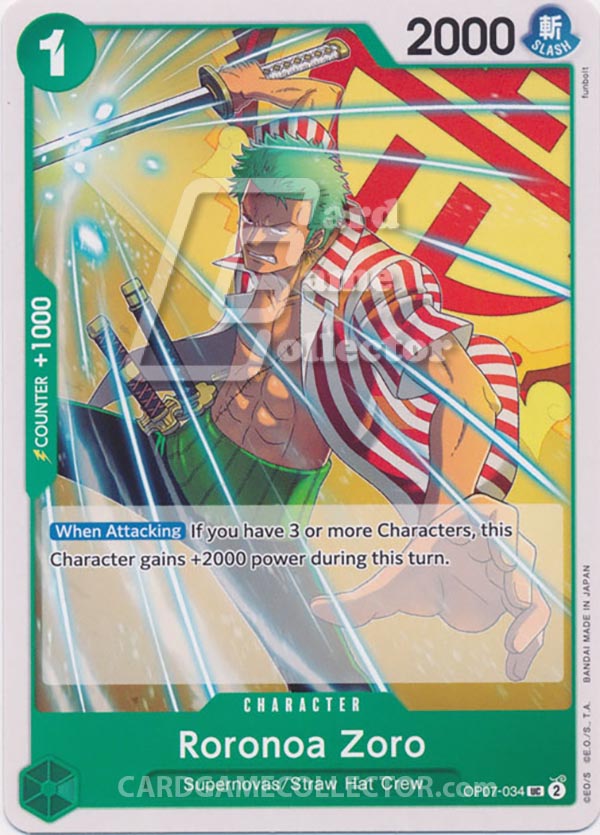 One Piece TCG (2022): Roronoa Zoro