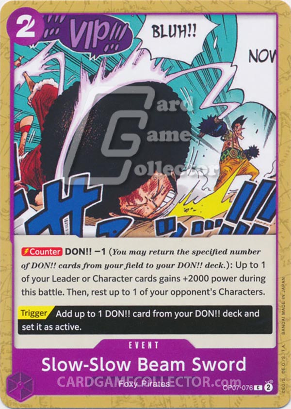 One Piece TCG (2022): Slow-Slow Beam Sword