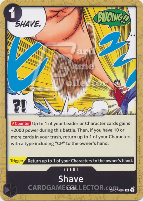 One Piece TCG (2022): Shave