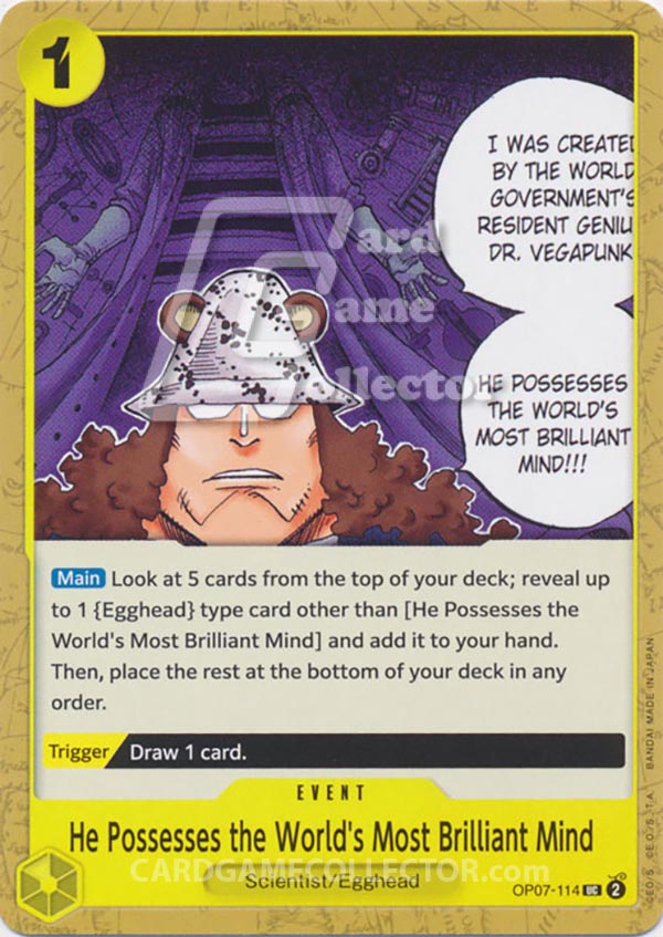 One Piece TCG (2022): He Possesses the World's Most Brilliant Mind