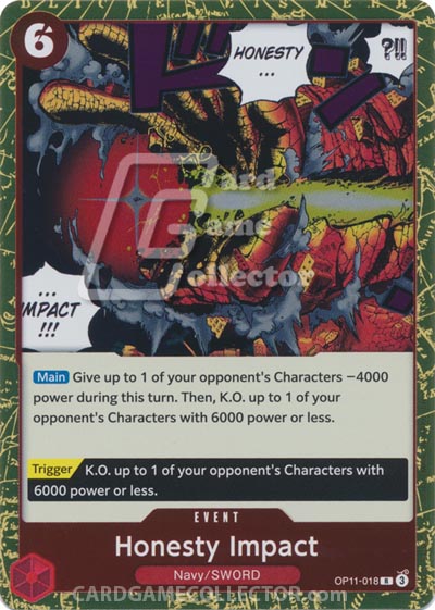 One Piece TCG (2022): Honesty Impact