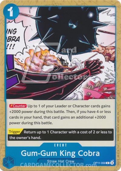 One Piece TCG (2022): Gum-Gum King Cobra