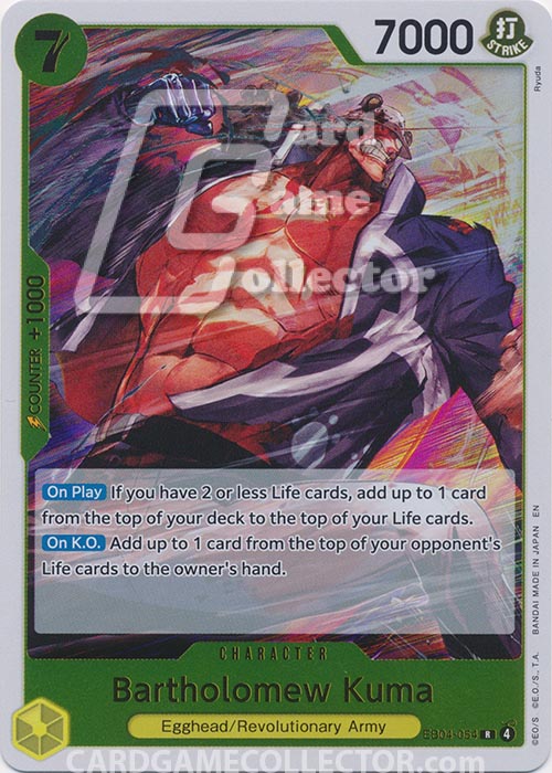 One Piece TCG (2022): Bartholomew Kuma