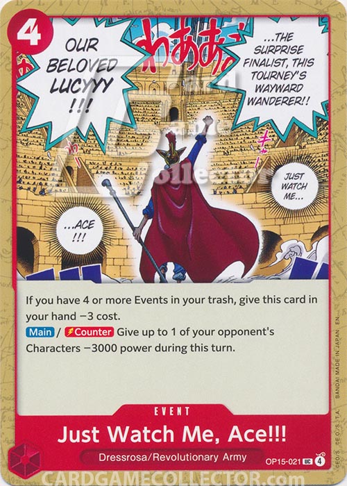 One Piece TCG (2022): Just Watch Me, Ace!!!