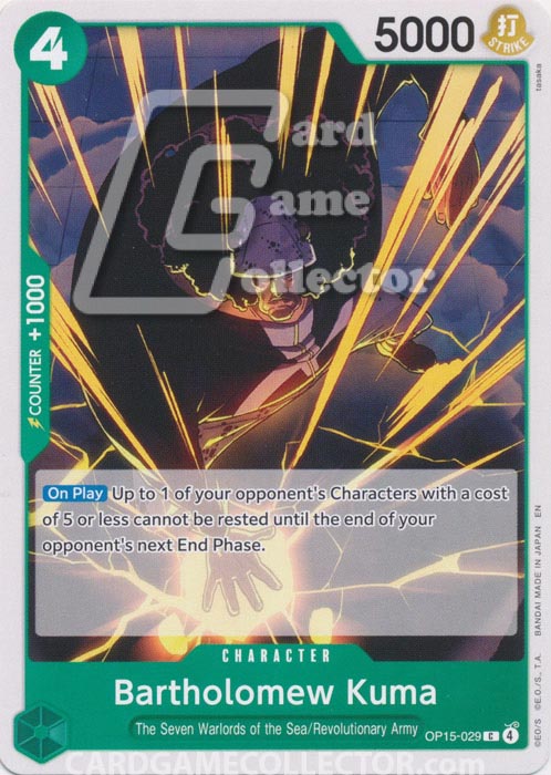One Piece TCG (2022): Bartholomew Kuma