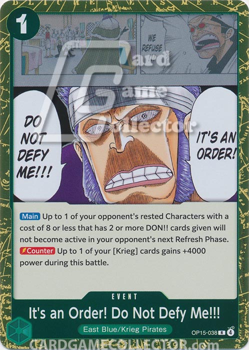 One Piece TCG (2022): It's an Order! Do Not Defy Me!!!