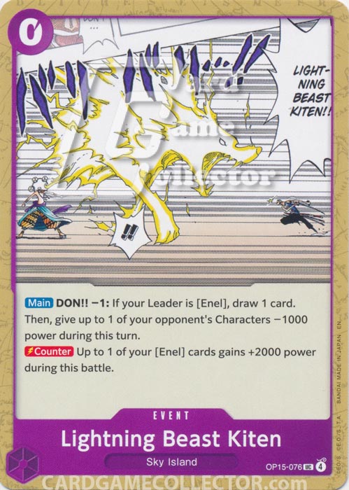 One Piece TCG (2022): Lightning Beast Kiten