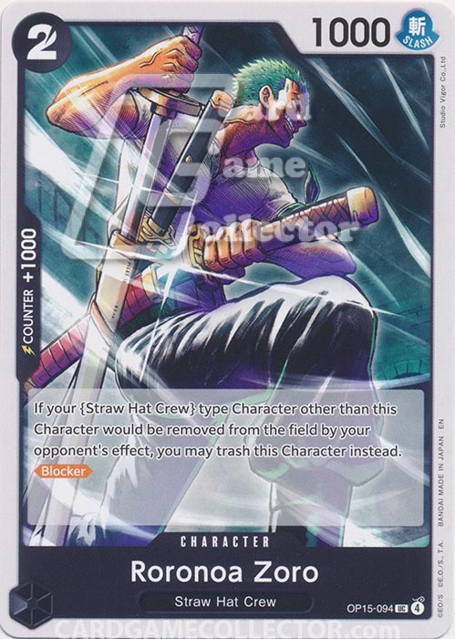 One Piece TCG (2022): Roronoa Zoro