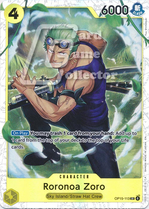 One Piece TCG (2022): Roronoa Zoro