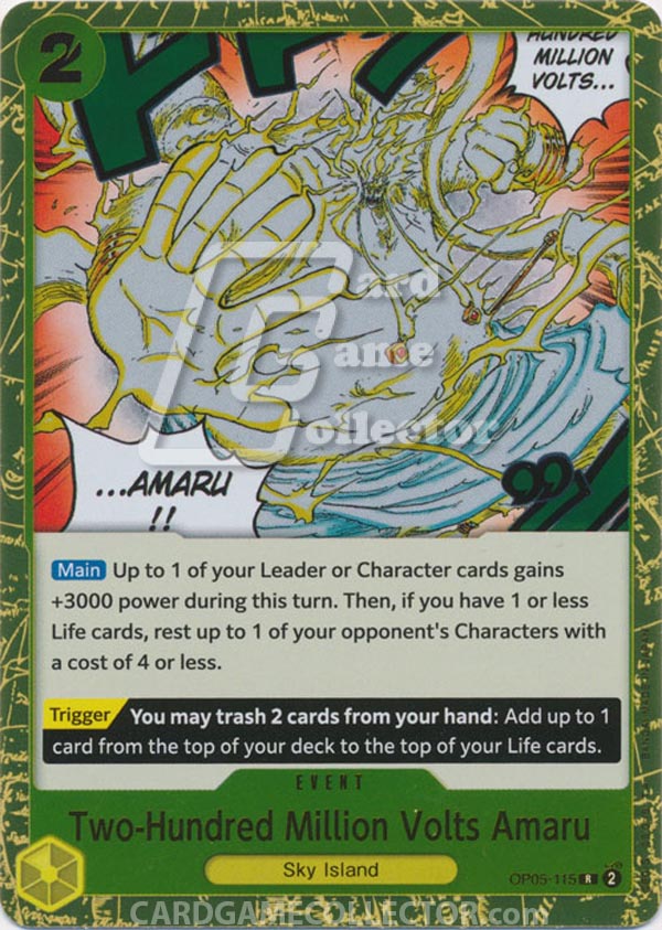 One Piece TCG (2022): Two-Hundred Million Volts Amaru