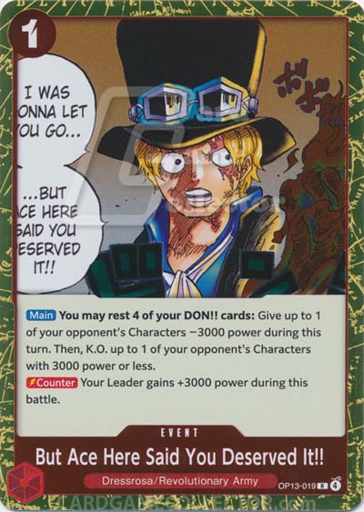 One Piece TCG (2022): But Ace Here Said You Deserved It!!