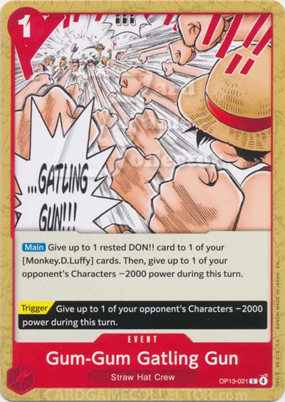 One Piece TCG (2022): Gum-Gum Gatling Gun