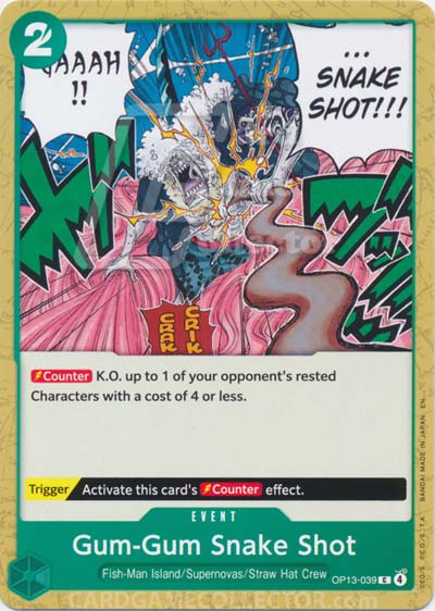 One Piece TCG (2022): Gum-Gum Snake Shot