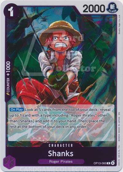 One Piece TCG (2022): Shanks