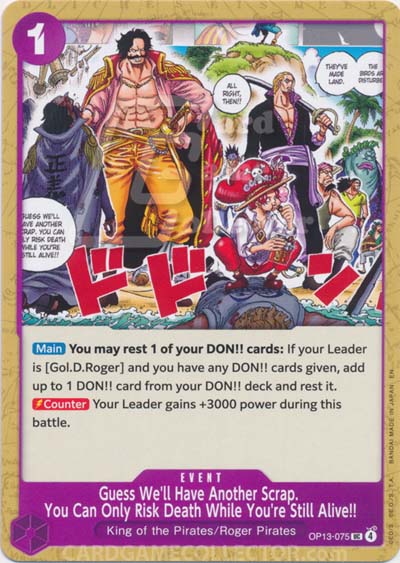 One Piece TCG (2022): Guess We'll Have Another Scrap. You Can Only Risk Death While You're Still Alive!!
