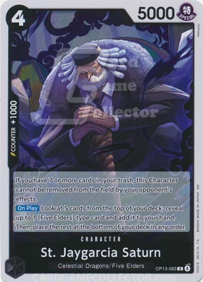 One Piece TCG (2022): St. Jaygarcia Saturn