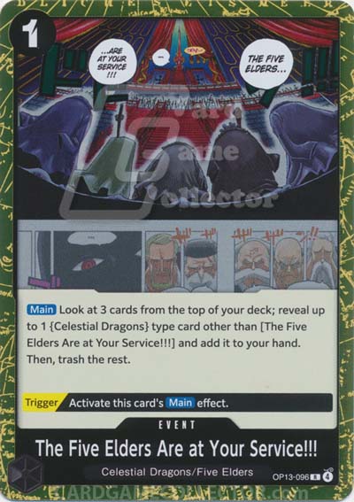One Piece TCG (2022): The Five Elders Are at Your Service!!!