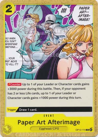 One Piece TCG (2022): Paper Art Afterimage