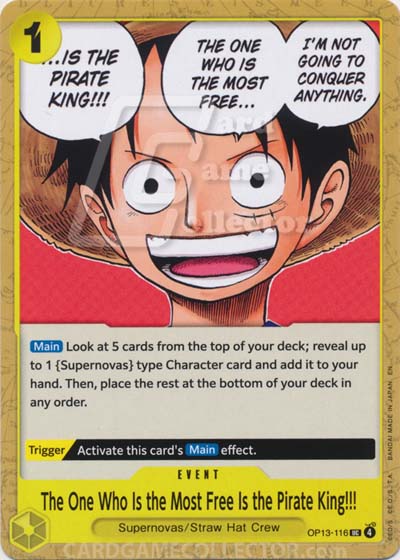 One Piece TCG (2022): The One Who Is the Most Free Is the Pirate King!!!
