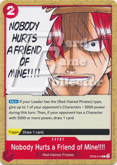 One Piece TCG (2022): Nobody Hurts a Friend of Mine!!!!