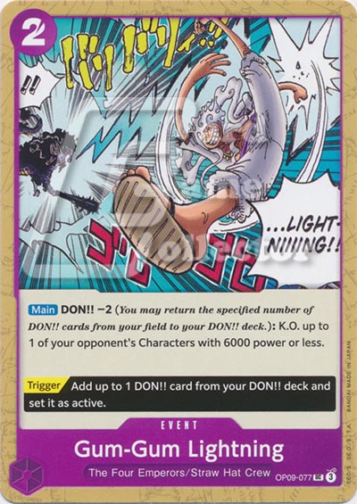 One Piece TCG (2022): Gum-Gum Lightning