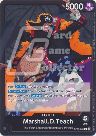 One Piece TCG (2022): Marshall D Teach