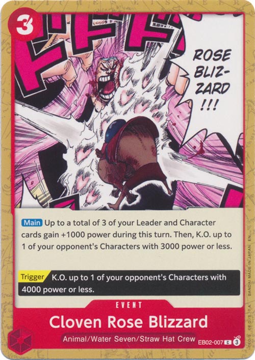 One Piece TCG (2022): Cloven Rose Blizzard