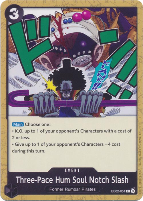 One Piece TCG (2022): Three-Pace Hum Soul Notch Slash