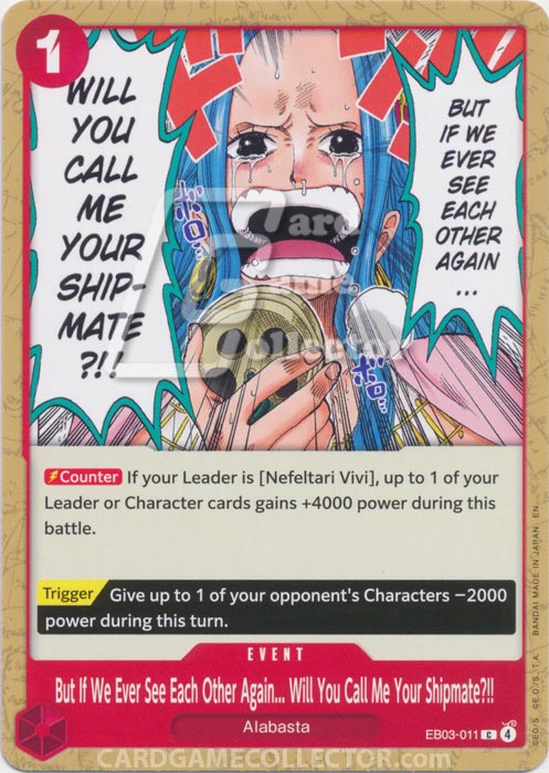 One Piece TCG (2022): But If We Ever See Each Other Again    Will You Call Me Your Shipmate?!!