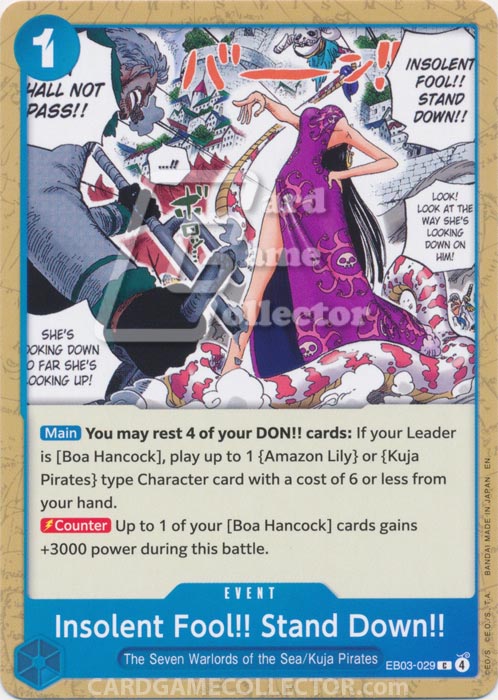 One Piece TCG (2022): Insolent Fool!! Stand Down!!