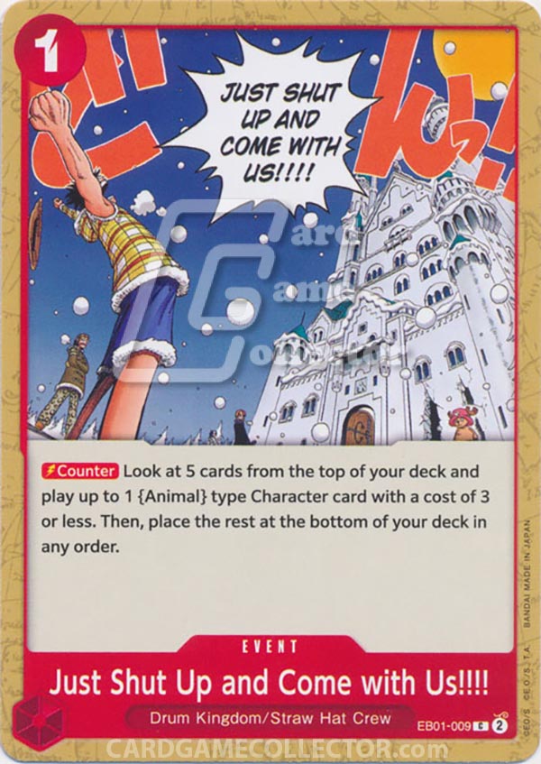 One Piece TCG (2022): Just Shut Up and Come with Us!!!!