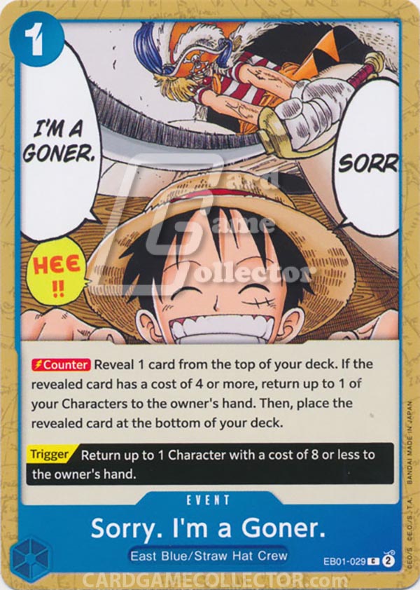 One Piece TCG (2022): Sorry. I'm a Goner.