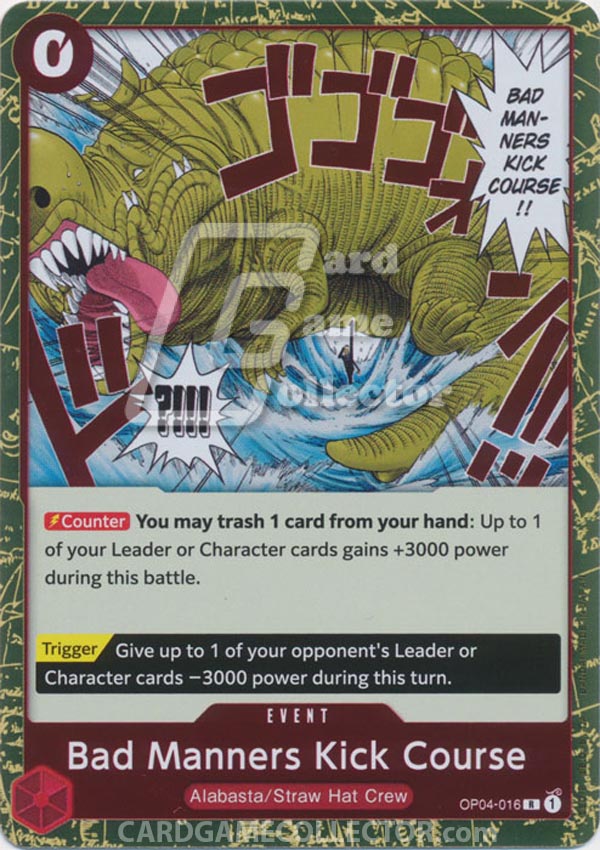 One Piece TCG (2022): Bad Manners Kick Course