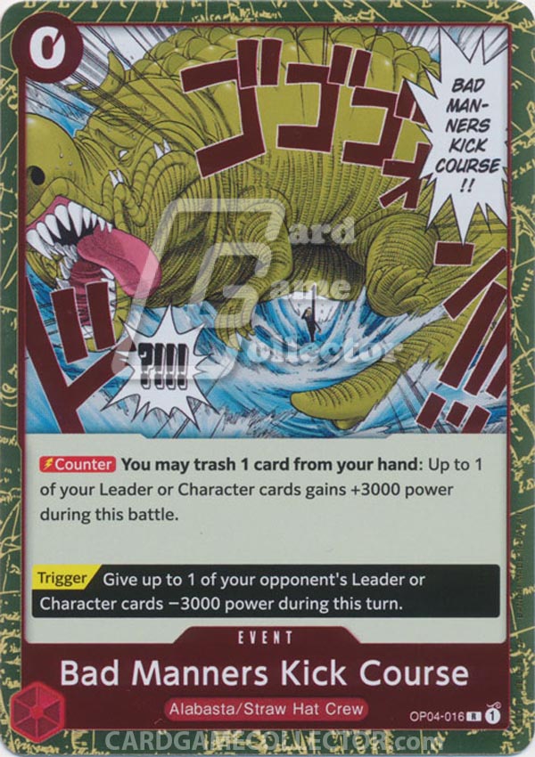 Bad Manners Kick Course One Piece TCG (2022)