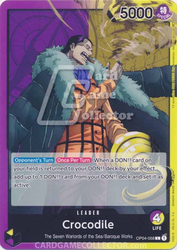 One Piece TCG (2022): Crocodile