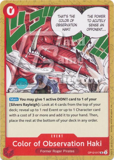 One Piece TCG (2022): Color of Observation Haki