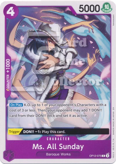 One Piece TCG (2022): Ms. All Sunday