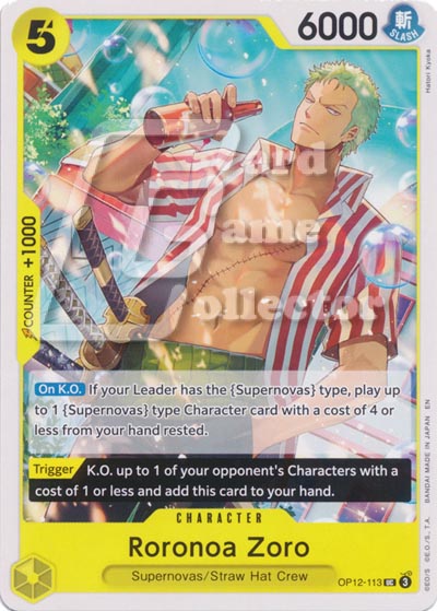 One Piece TCG (2022): Roronoa Zoro