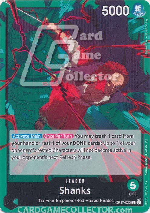 One Piece TCG (2022): Shanks