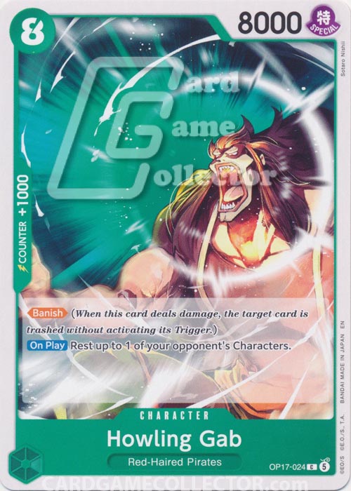 One Piece TCG (2022): Howling Gab