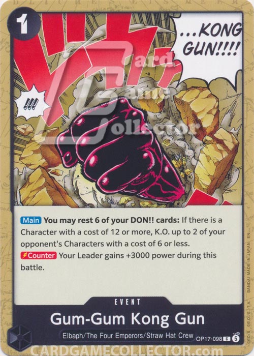 One Piece TCG (2022): Gum-Gum Kong Gun