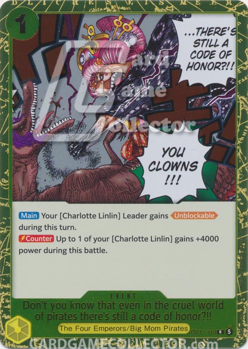 One Piece TCG (2022): Don't you know that even in the cruel world of pirates there's still a code of honor?!!