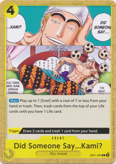 One Piece TCG (2022): Did Someone Say...Kami?