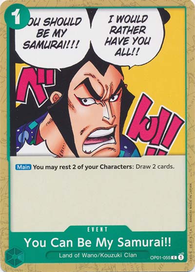 One Piece TCG (2022): You Can Be My Samurai!!