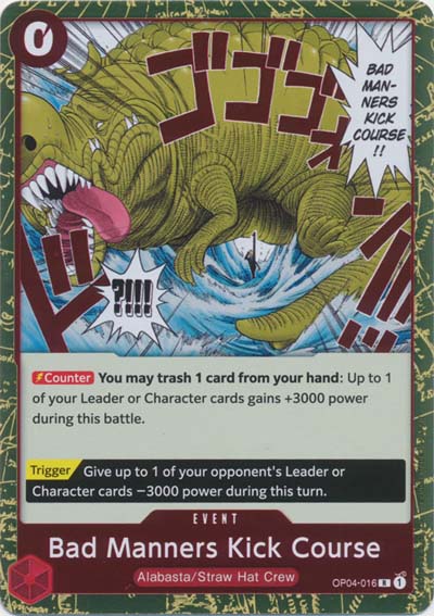 One Piece TCG (2022): Bad Manners Kick Course