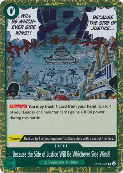 One Piece TCG (2022): Because the Side of Justice Will Be Whichever Side Wins!!