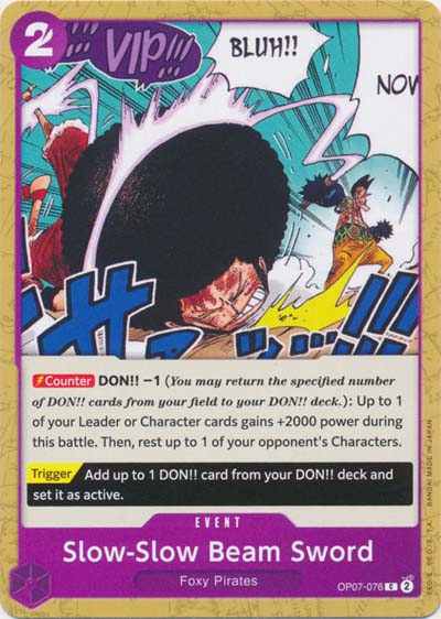 One Piece TCG (2022): Slow-Slow Beam Sword