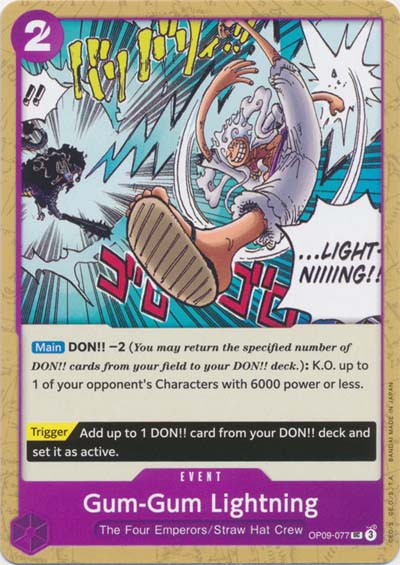 One Piece TCG (2022): Gum-Gum Lightning